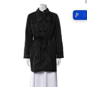 Classic Black Trench Coat - Women